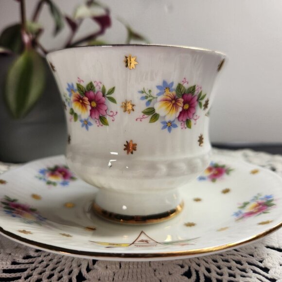 Masonic Lodge Cup & Saucer Order of the Eastern Star Elizabethan Fine Bone China - Picture 9 of 14